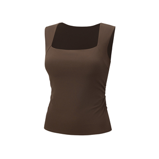 Nulu™ 女士方领收褶背心丨lululemon丨LW1FLIS