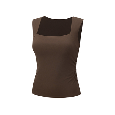 Nulu™ 女士方领收褶背心丨lululemon丨LW1FLIS