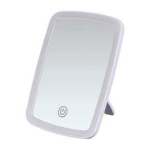 led化妆镜子学生宿舍带灯台式桌面补光小镜子梳妆镜随身灯光折叠