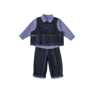 男童春装套装春款童装2026春季新款儿童帅气牛仔套装初春宝宝衣服