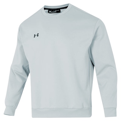 安德玛男士加绒卫衣男女同款套头衫2025圆领休闲运动上衣24600305