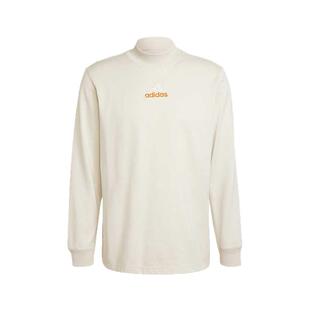 adidas阿迪达斯2025春季三叶草男子半高领针织长袖立领T恤 JD5402