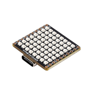 微雪 ESP32-S3微型开发板 带陀螺仪姿态传感器 8×8 RGB LED矩阵