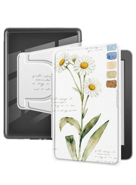 适用掌阅light4花朵neo3pro汉王clear6文艺磁吸分离电子书保护套