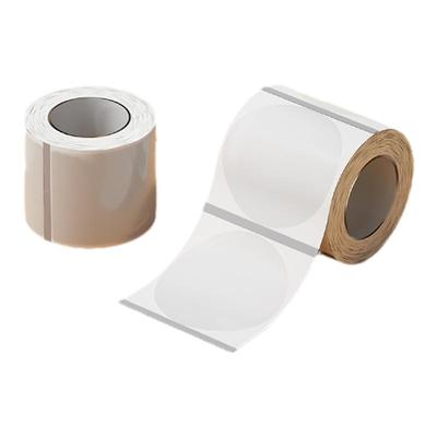 硕方T50Pro/T50Plus/T80S透明标签机标签纸圆形防水防撕不干胶姓名贴自粘食品标签纸化妆品价格标签打印纸