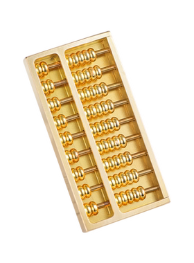 密底金算盘摆件招财办公室装饰品