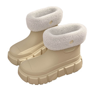 厚底雪地棉靴女士2025冬季新款时尚防水防滑百搭保暖高筒靴子女款