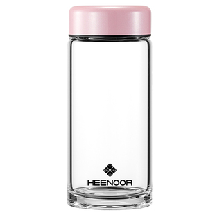 希诺玻璃杯单层加厚防爆茶杯透明家用水杯女士ins风简约杯子正品