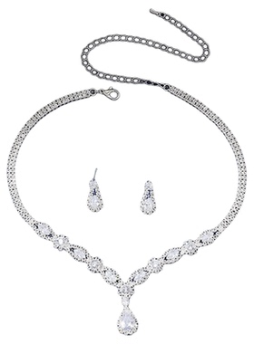 水钻耳环项链NecklaceEarrings