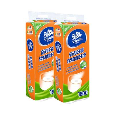 维达卷纸家用卫生纸厕所纸卷有芯筒纸手纸进1800克家庭实惠装特价