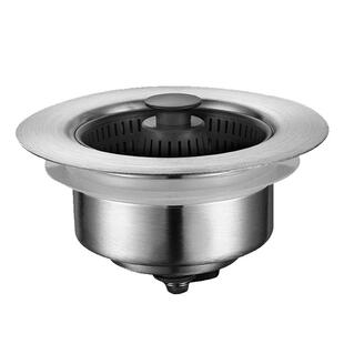 厨房洗菜盆漏水塞按压式水槽弹跳芯过滤网密封防堵防漏下水管配件