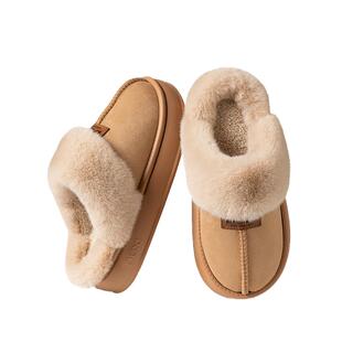 朴西棉拖鞋女款秋冬季2025新款家居室内厚底毛绒情侣棉拖鞋外穿男
