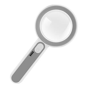 电子维修专用放大镜高清手持带LED灯充电路80倍老人阅读鉴定工具