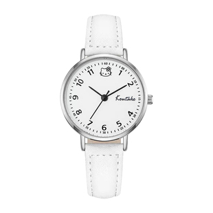 儿童手表女孩小学生指针只看时间初高中学生高颜值女生ins风小众