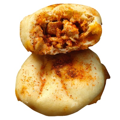 生酮香辣鸡肉烧饼低卡无面粉低gi