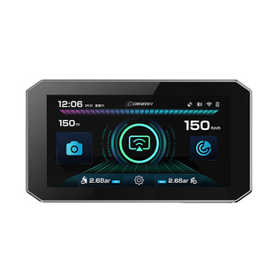 库吉马摩托车智能雷达车机Carplay投屏导航行车记录仪防水胎压