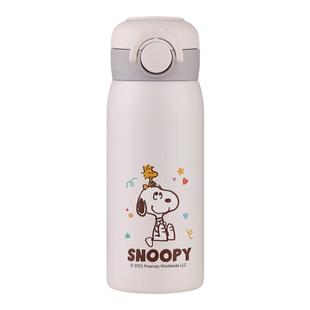 史努比保温杯男女孩便携儿童水壶316不锈钢小学生上学专用水杯子