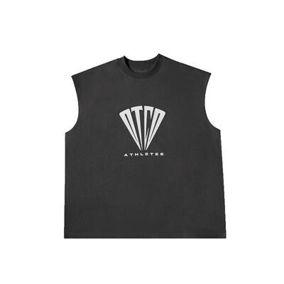 ootc无袖夏天落肩背心重磅纯棉