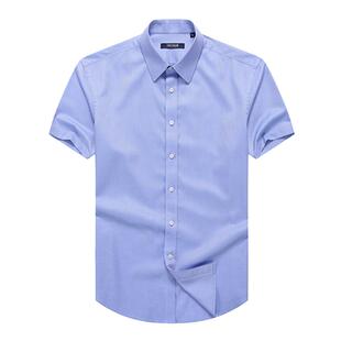 【汉麻DP免烫】D系雅戈尔衬衫夏季商务旅行户外透气液氨短袖衬衫