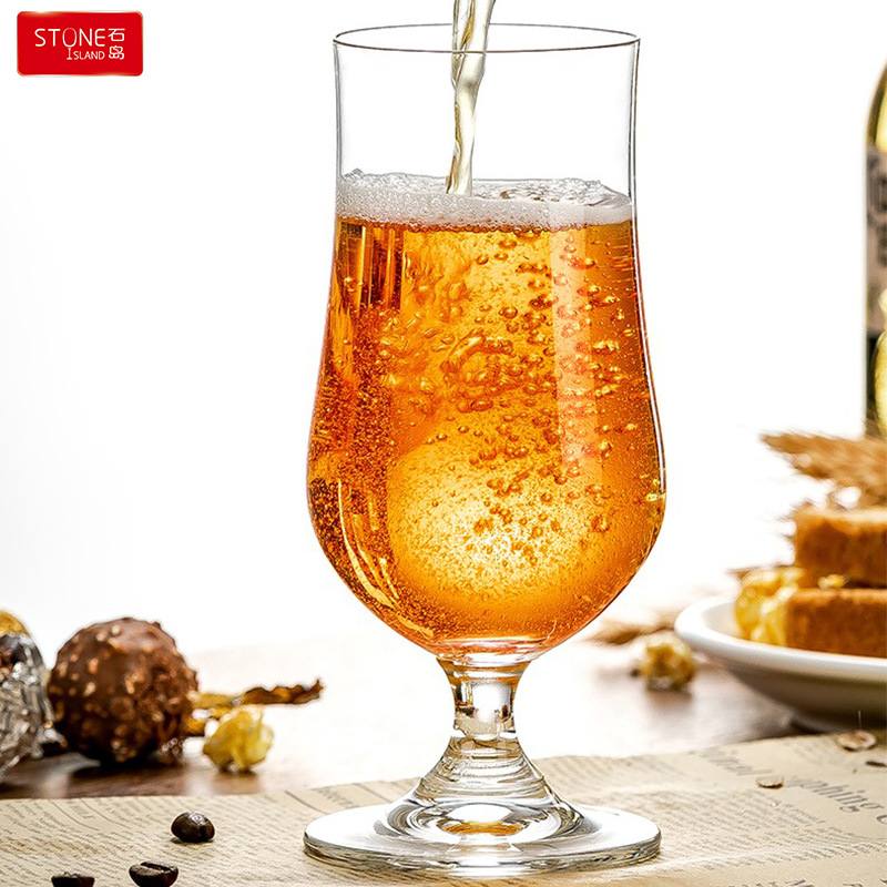 石岛水晶玻璃啤酒杯KTV酒吧酒杯果汁大容量饮料杯酒批发杯扎啤具