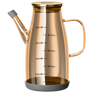 玻璃油壶厨房油罐壶家用防漏油瓶不挂油调料瓶装酱油醋容器大油罐