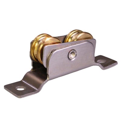 塑钢推拉加高无底铜轨道门窗滑轮