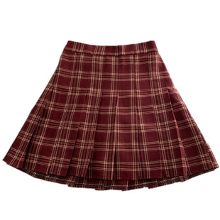 百褶裙女秋冬高腰a字显瘦大码格子半身裙胖mm2025新款短裙jk格裙