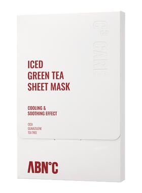 ABNC【1盒装】韩国C³ CARE绿茶冰感绿绷带面膜舒缓修护5片/盒