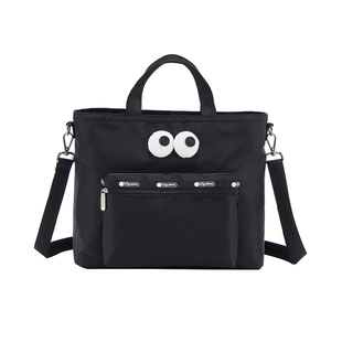 LeSportsac乐播诗可爱大眼睛托特包通勤电脑包学生斜挎包女尼龙包