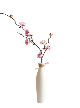 梅花仿真花新中式禅意风花瓶摆件