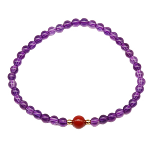 上岸手串天然紫水晶手串手链轻奢小众 精致文艺手链女款小众学生