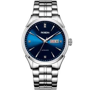 劳士顿手表男款机械男士手表男表钢带双日历情侣手表可选女款礼物