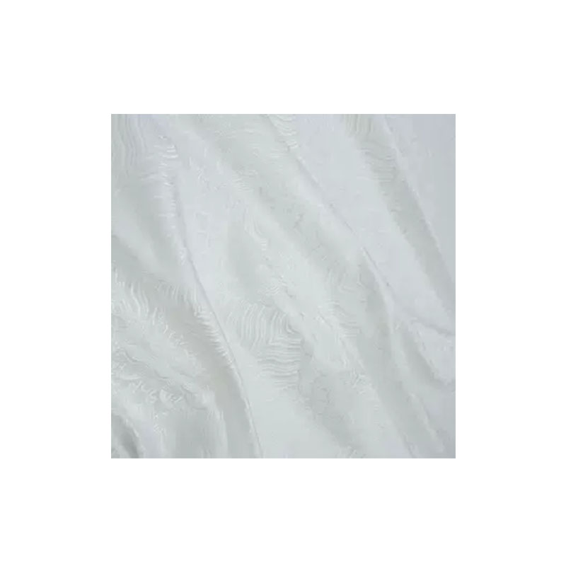 复古海浪白色暗纹提花棉绸缎旗袍马面连衣裙子汉服西装的布面料