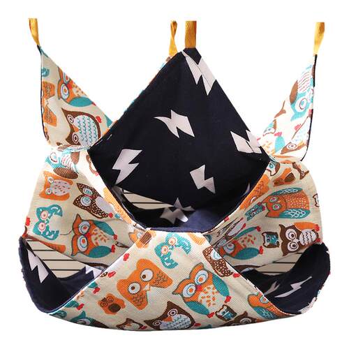 小宠花枝鼠吊床蜜袋鼯窝冬季双层四季通用悬挂仓鼠松鼠睡袋保暖窝