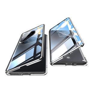 芊宸适用华为Pura70Pro手机壳新款pura70防窥双面玻璃P70pro+保护套全包防摔70 Ultra的透明P80镜头高级感女p