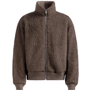 CHINISM丨羊毛针织呢绒毛呢外套男秋冬季加绒加厚立领保暖夹克