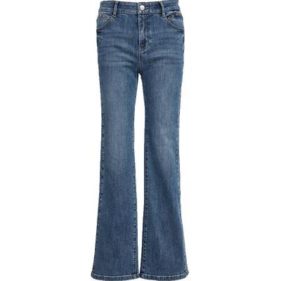 VeroModa牛仔裤含棉九分微喇裤