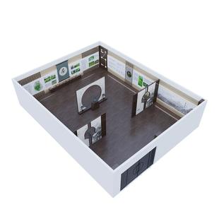 文化墙展厅门头导视雕塑小品婚庆美陈3D效果图C4D+D5渲染视频教程