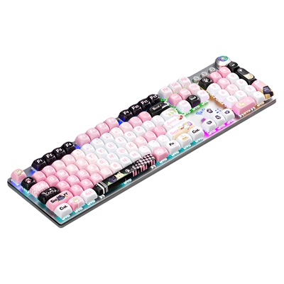 狼蛛F2088机械键盘108键电竞游戏键鼠套装台式电脑办公通用