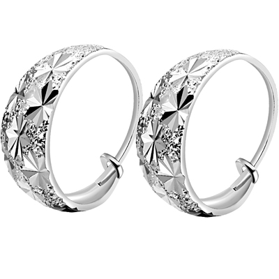 老银匠s990足银满天星妈妈耳圈