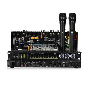 得普声REV3800效果器防啸叫KTV家用麦克风混音器蓝牙USB舞台婚庆