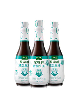 太太乐原味鲜减盐减墨生抽450ml