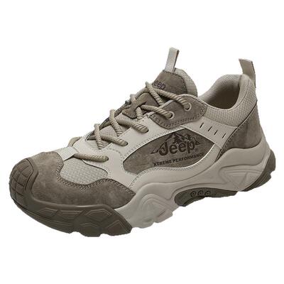jeep登山运动鞋男秋冬爸爸休闲鞋