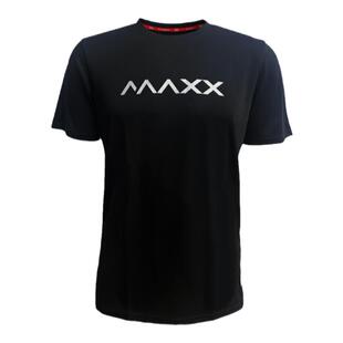 MAXX正版夏季速干透气户外羽毛球服休闲圆领半袖黑色运动T恤男女