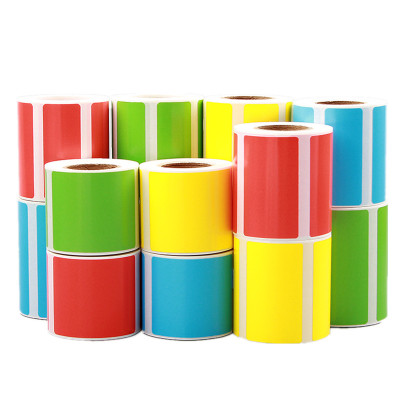 小卷芯防水彩色热敏合成纸标签纸