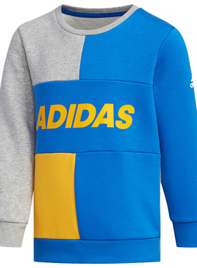 Adidas/阿迪达斯正品LB CREW SWEAT小童休闲运动套头衫卫衣EH4057
