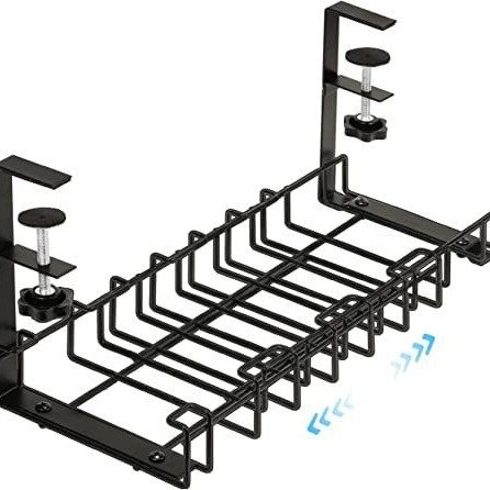 新品 拉伸款式电线整理收纳槽桌下电线收纳架桌底吊线槽拆装线排