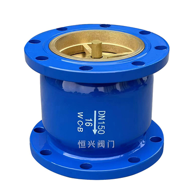 法兰消音止回阀立式碳钢单向阀