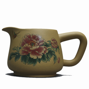 宜兴原矿紫砂公杯大号分茶器段泥茶漏茶海茶滤茶具直口公道杯