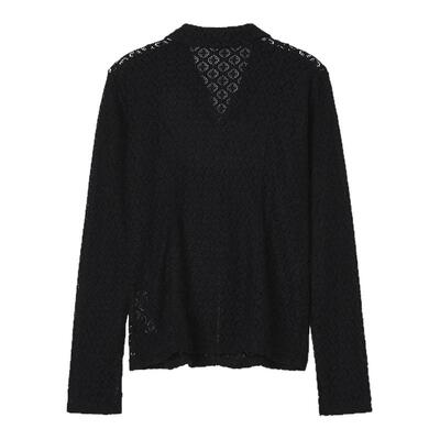 RAYBEAMS镂空编织衬衫时髦气质